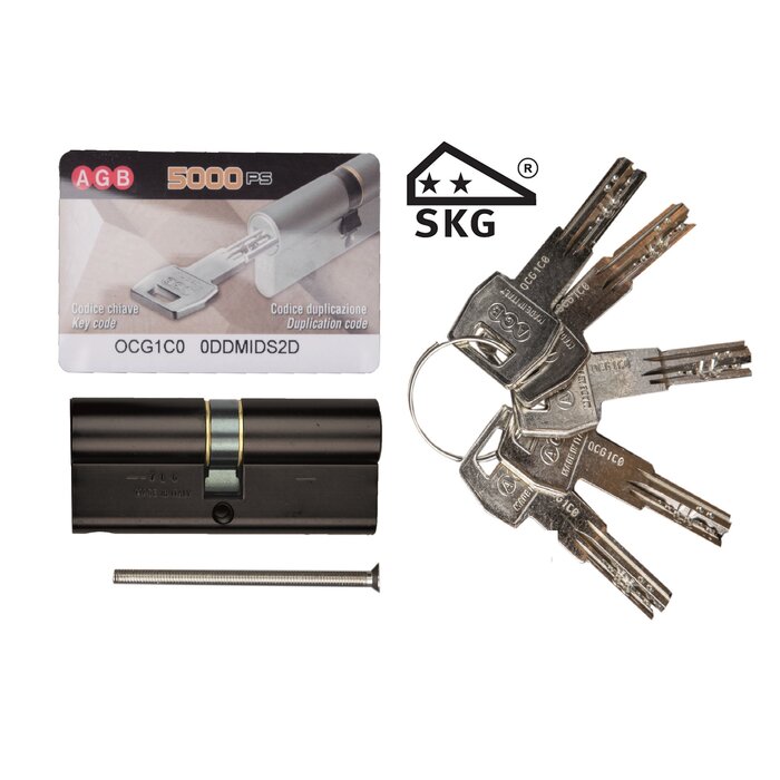AGB Zwarte cilinder AGB veiligheid 5000 PS SKG**