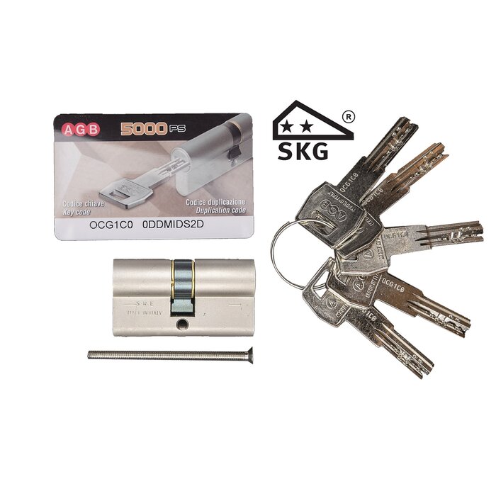 AGB RVS cilinder AGB veiligheid 5000 PS SKG**