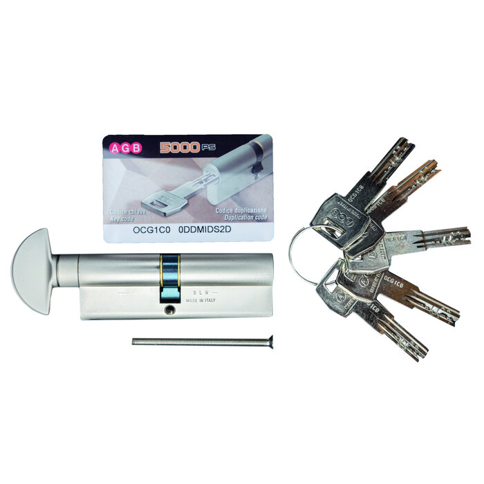 AGB RVS knopcilinder AGB veiligheid 5000 PS SKG**