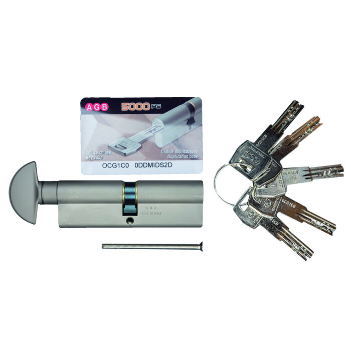 AGB RVS knopcilinder AGB veiligheid 5000 PS SKG**