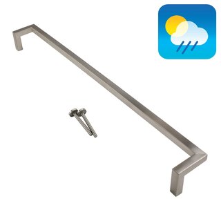 HDD Poignée de porte en acier inoxydable SQUARE D 20/800 - Montage continu