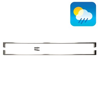 HDD Poignées de porte en inox "Cosmic" U 20/1000 paire pour verre