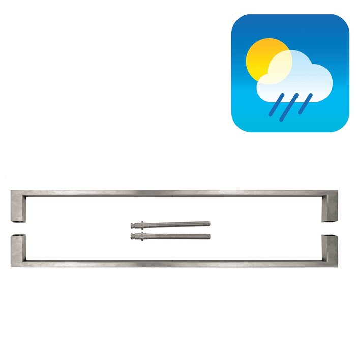 HDD Stainless steel door handles "Cosmic" 20/500 - pair for door thickness > 3 cm