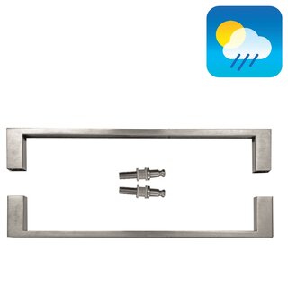 HDD Stainless steel door handles "Cosmic" U 20/300 pair for glass