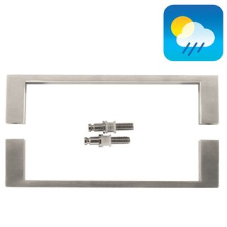 HDD Edelstahl-Türgriffe „Cosmic“ U 20/200 Paar für Glas