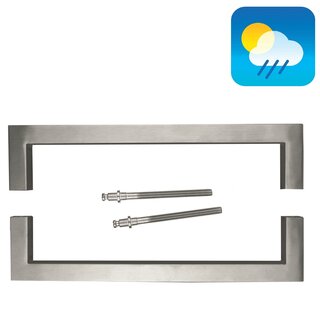 HDD Poignées de porte en acier inoxydable Cubica 20/300/320 paire pour portes en bois