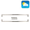 HDD Door handle CUBICA 20/1000 - Stainless steel - pair for door thickness >3 CM