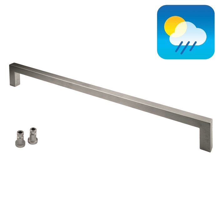 HDD Door handle CUBICA 20/800 - stainless steel - with blind mounting