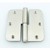 In-Door Paumelle 89x89x2.5mm rounded stainless steel