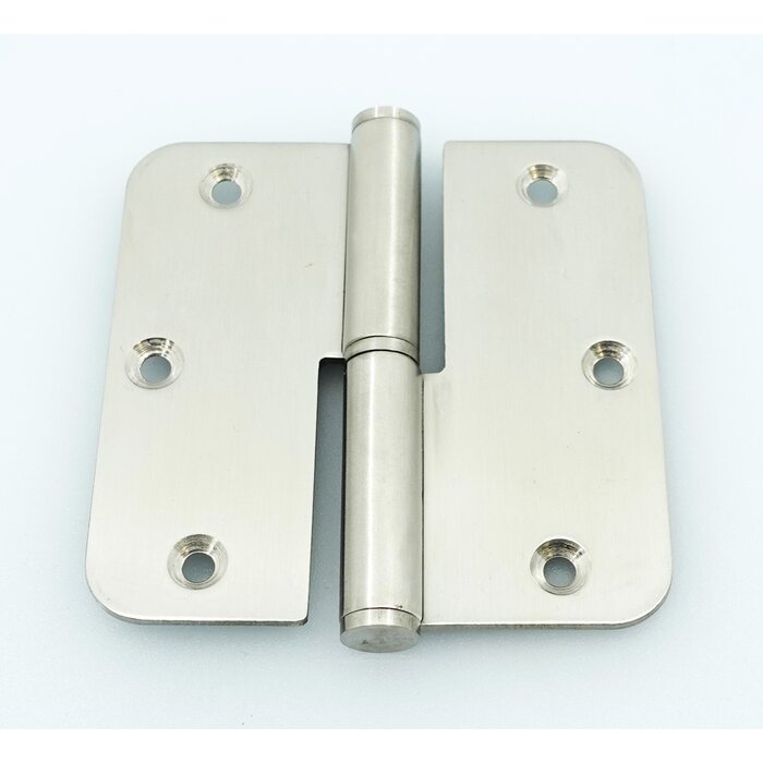In-Door Paumelle 89x89x2.5mm rounded stainless steel