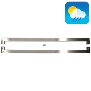 HDD Türgriff CARRE 25/1000 – Edelstahl – Paar für Glas