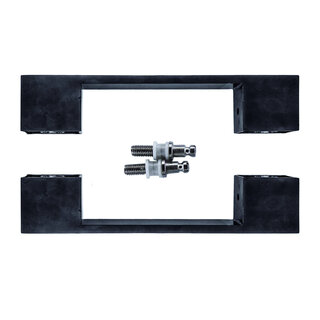 HDD Poignée de porte X-TREME 180 mm - Carbone - paire pour verre