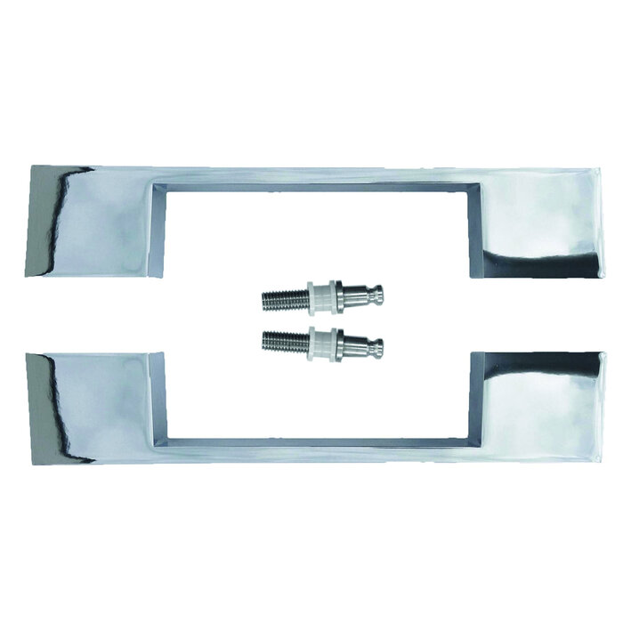 HDD Door handle X-TREME 180 mm - glossy Chrome - pair for glass doors
