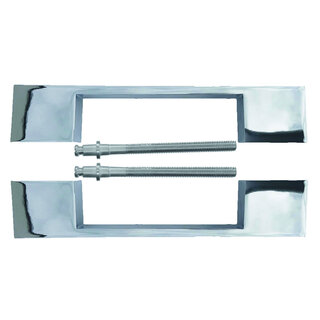 HDD Door handle X-TREME 180 mm - Chrome - pair for door thickness >3 CM