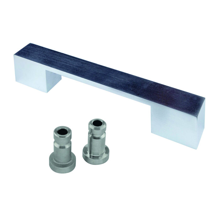 HDD Door handle X-TREME 180 mm - Chrome Satiné - with blind mounting