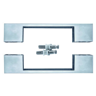 HDD Door handle X-TREME 180 mm - Cromsat - pair for glass