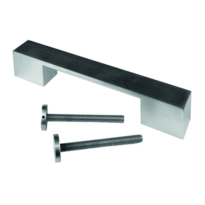 HDD Door handle X-TREME 180 mm - Stainless Steel Look - continuous mounting