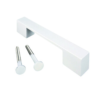 HDD Door handle X-TREME 180 mm - glossy White - continuous mounting