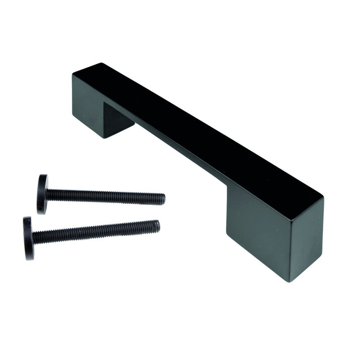 HDD Türgriff X-TREME 180 mm – Schwarz RAL 9005 – durchgehende Montage