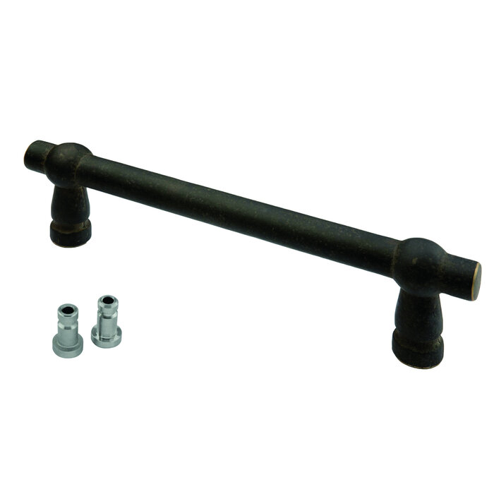 HDD Door handle PETRA 200 mm - Old Brass - Blind mounting