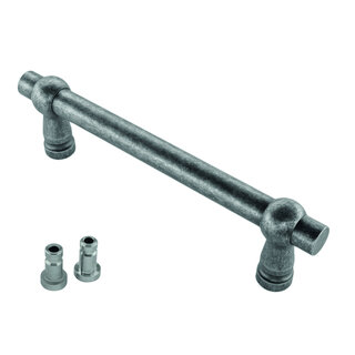 HDD Door handle PETRA 200 mm - Old silver - Concealed mounting