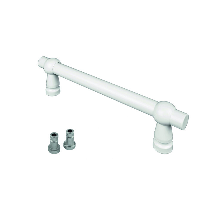 HDD Door handle PETRA 200 mm - White RAL 9016 - Blind mounting