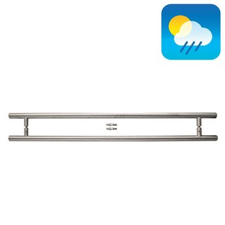 HDD Deurgreep T 32/800/1000 - RVS - paar voor glas