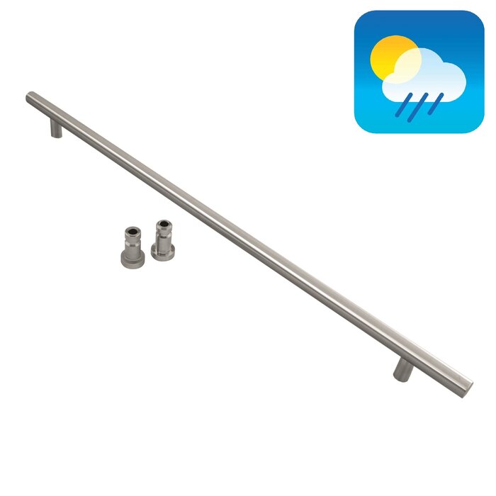 HDD Door handle T 32/1000/1200 - stainless steel - blind mounting