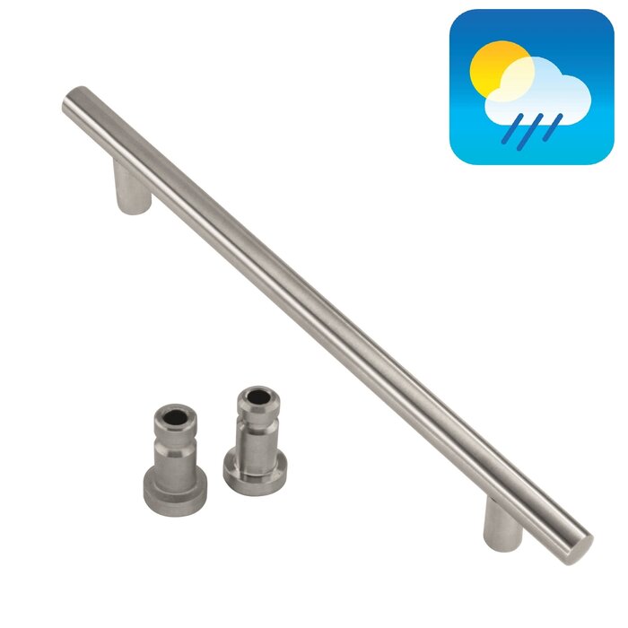 HDD Door handle T 20/300/400 - stainless steel - blind mounting