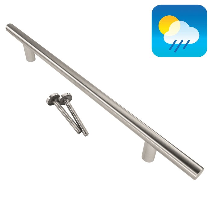 HDD Stainless steel door handle T 20/340/500 - through mounting