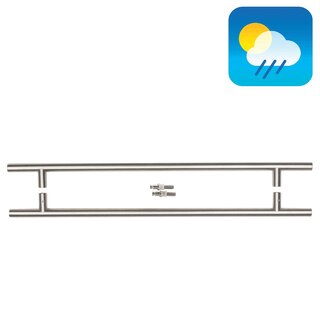 HDD Paire de poignées de porte inox T 20/540/700 pour verre
