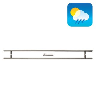 HDD Stainless steel door handles T 20/1000/1200 - pair for door thickness > 3 cm