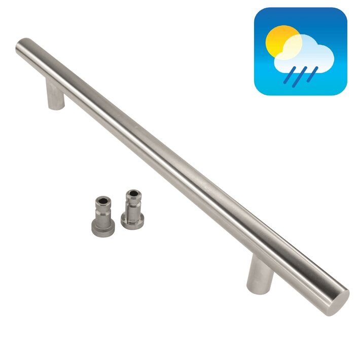 HDD Stainless steel door handle T 25/350/500 - one-sided fixing