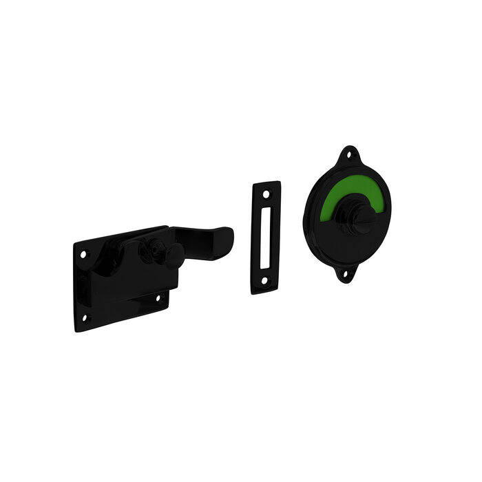 Intersteel Intersteel toilet closure red / green matt black