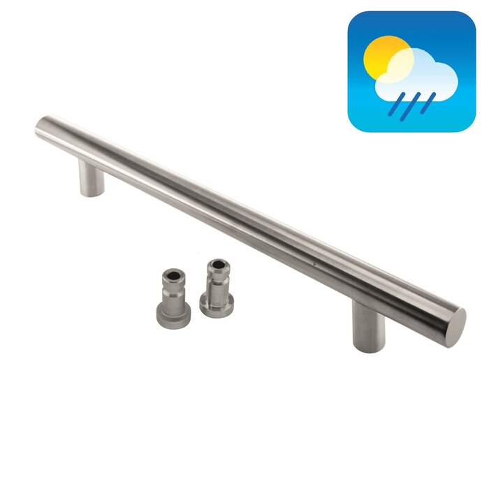 HDD Door handle T 32/350/500 - stainless steel - blind mounting