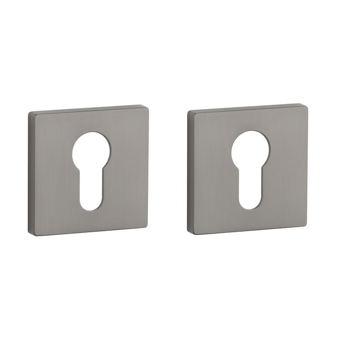 Aprile Paar Aprile cilinderplaatjes RT vierkant 52x52x7mm grafiet