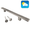 HDD Door handle FLAT 300/500 - stainless steel - continuous mounting