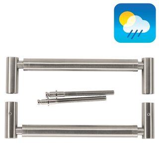 HDD Türgriff JUPITER - Edelstahl - Paar für Türstärke >3 CM