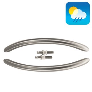 HDD Deurgreep GS 25/300 - RVS - paar voor glas