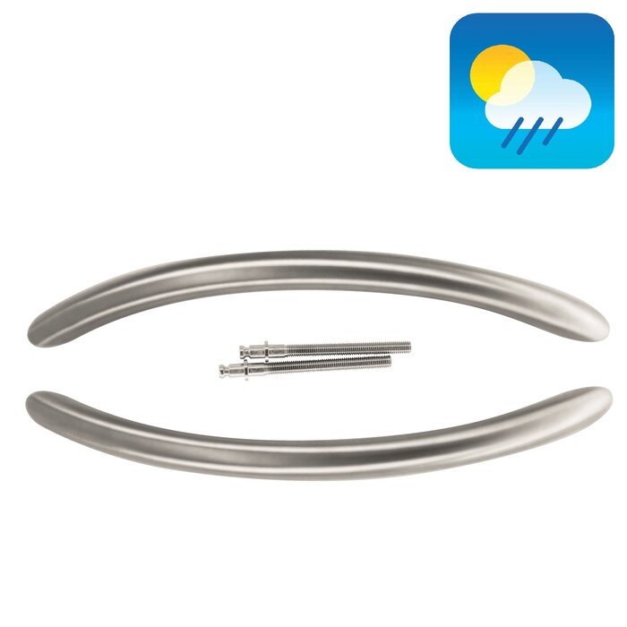 HDD Door handle GS 25/300 - Stainless steel - pair for doors >3 CM