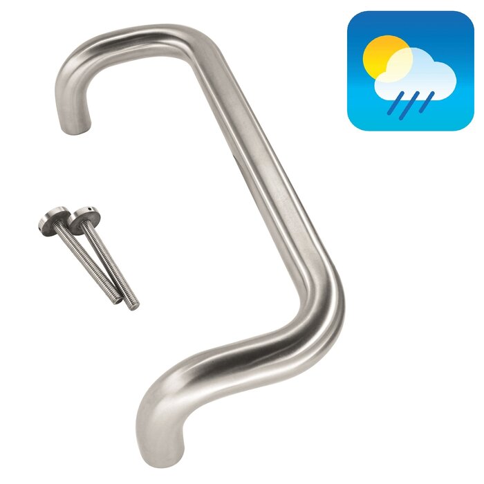 HDD Door handle D 25/300 - stainless steel - continuous mounting