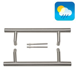 HDD Door handle STCOT 32/300/460 - stainless steel - pair for door thickness >3 CM