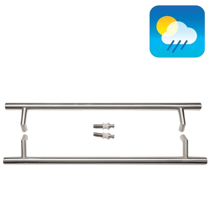 HDD Stainless steel door handles "STCOT" 32/650/810 pair for glasses