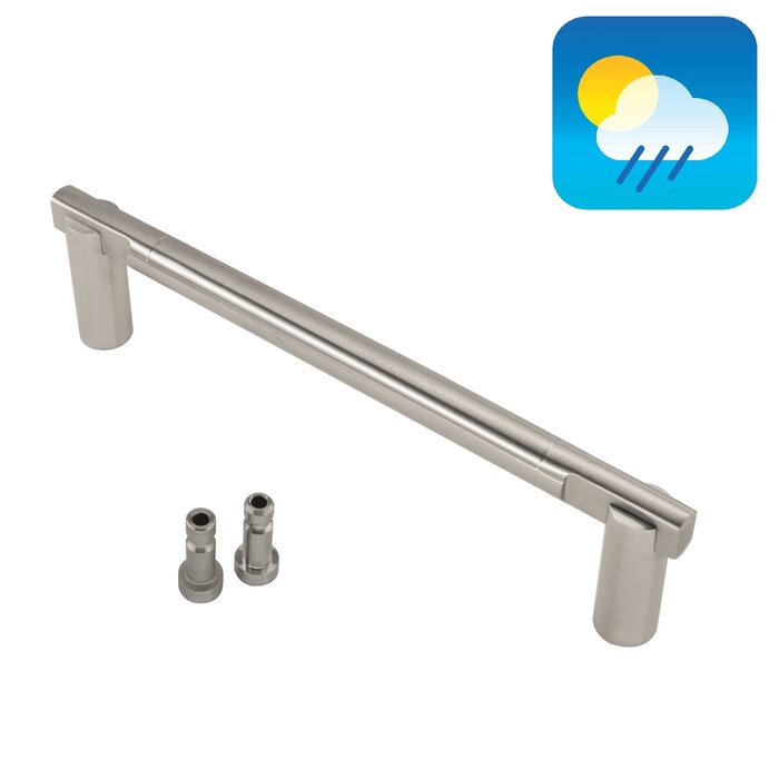 HDD Door handle PLUTO - stainless steel - blind mounting