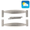 HDD Stainless steel door handles "Saturn" - pair for door thickness > 3cm