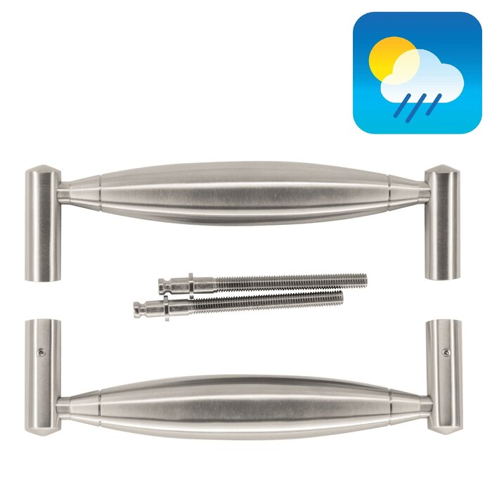 HDD Stainless steel door handles "Saturn" - pair for door thickness > 3cm