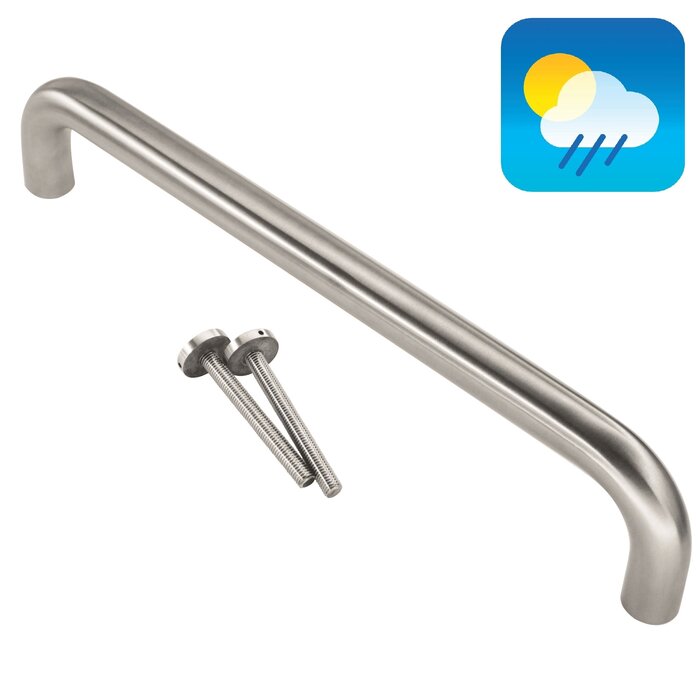 HDD Stainless steel door handle U 20/300 - through mounting