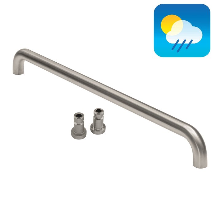 HDD Door handle U 25/600 - stainless steel - blind mounting