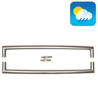 HDD Edelstahl-Türgriffe "UGG" 32/650 Paar für Glas