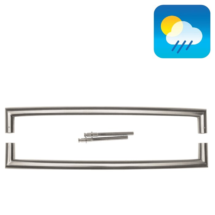 HDD Stainless steel door handle "UGG" U 32/650 - pair for door thickness > 3 cm